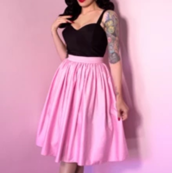 swing skirt pink